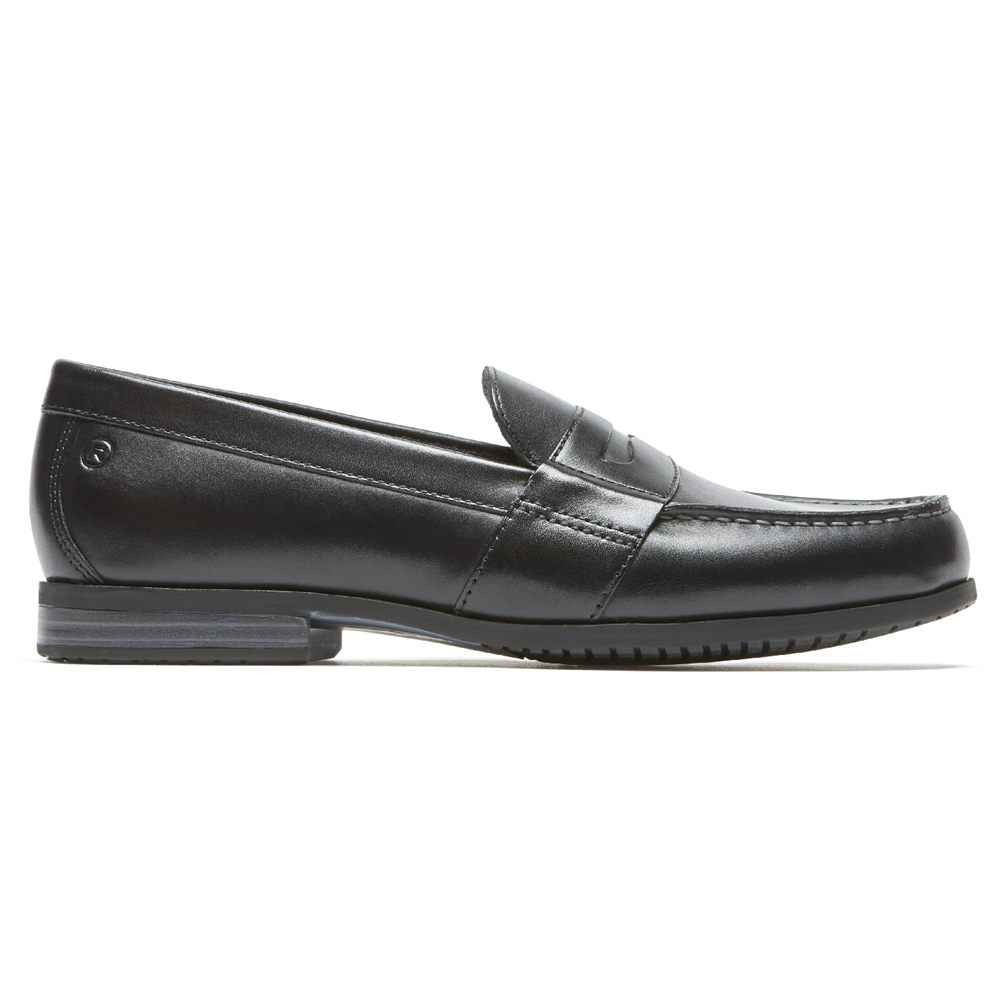 Mocasines Rockport Hombre Mexico - Classic Lite 2 Penny Negros - WRYAM5629